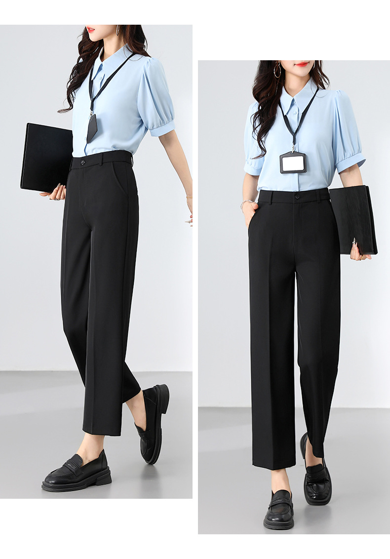 パンツセットアップ 上品ストレートシルエットパンツ