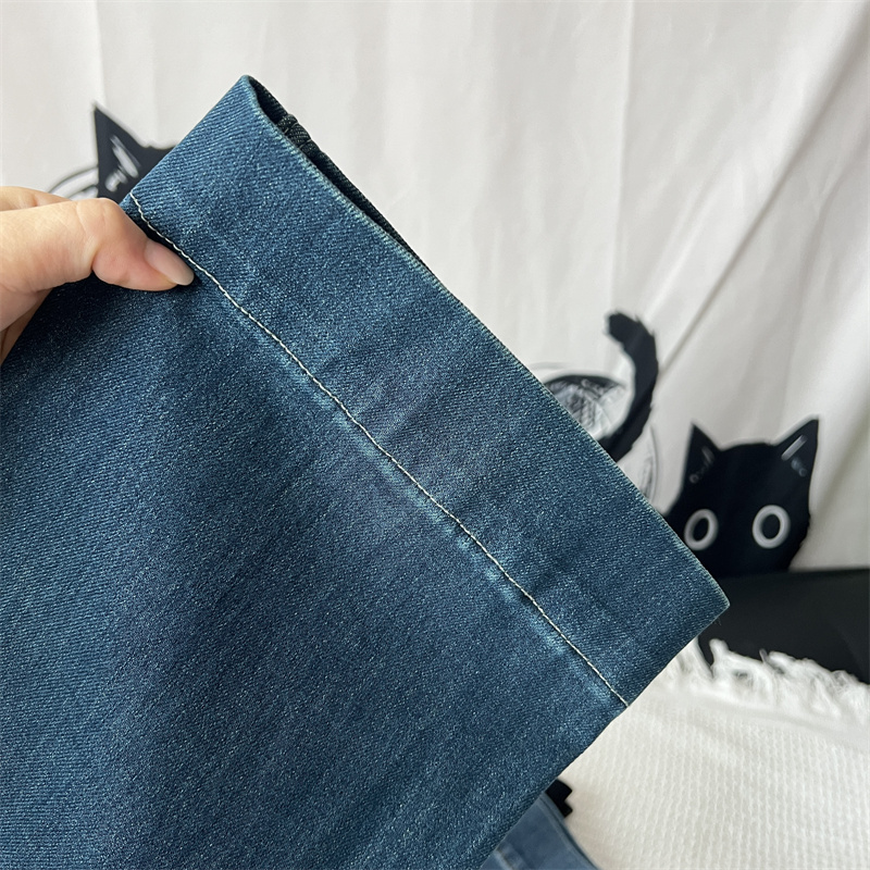 パンツセットアップ ハイウエストワイドデニムパンツ