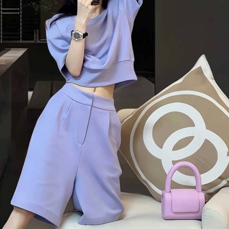 パンツセットアップ ゆったりミニマルセットアップ