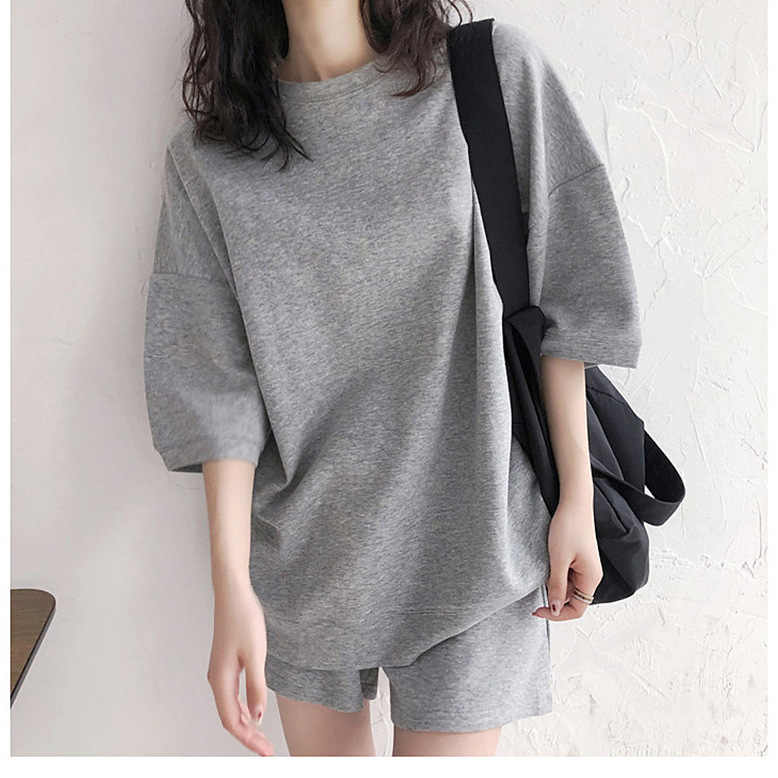 パンツセットアップ ゆったりくつろぎショートセット