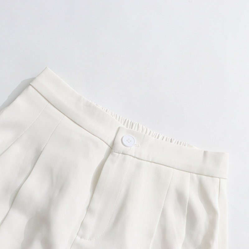 パンツセットアップ 立体花飾りノースリーブセットアップ