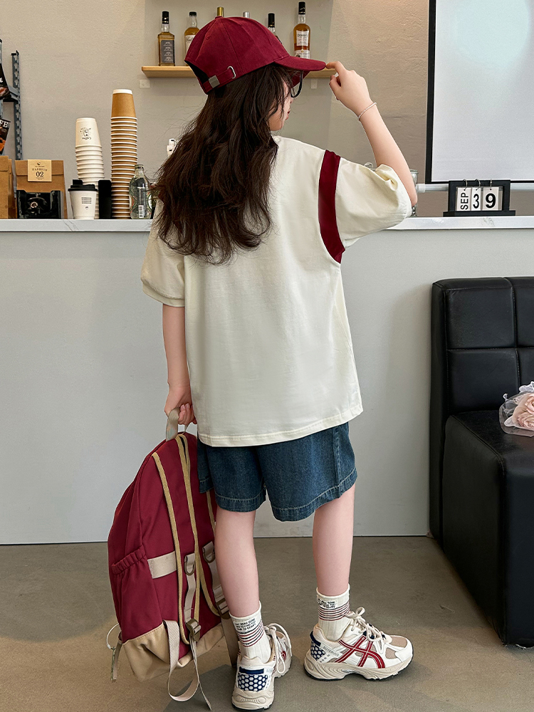 パンツセットアップ ショート デザインロゴ ゆるシルエットパンツセット
