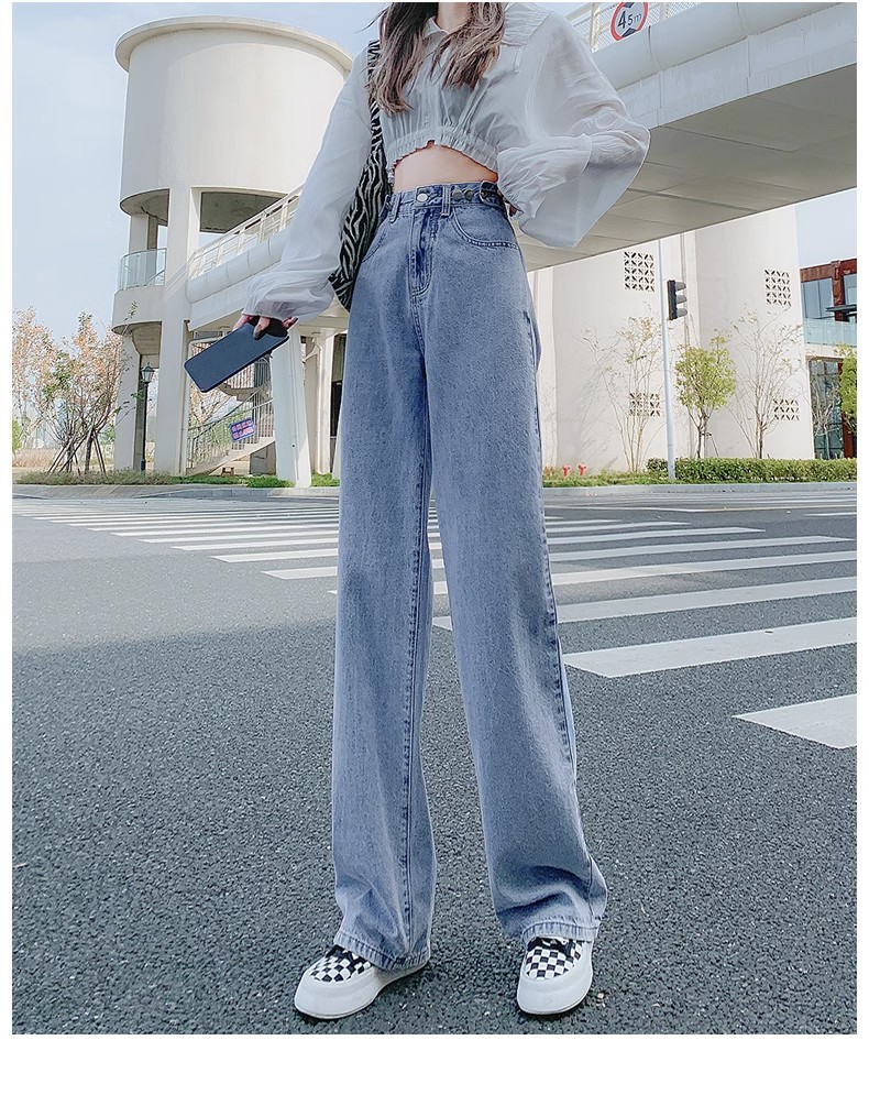 パンツセットアップ ゆったりシルエットデニムパンツ