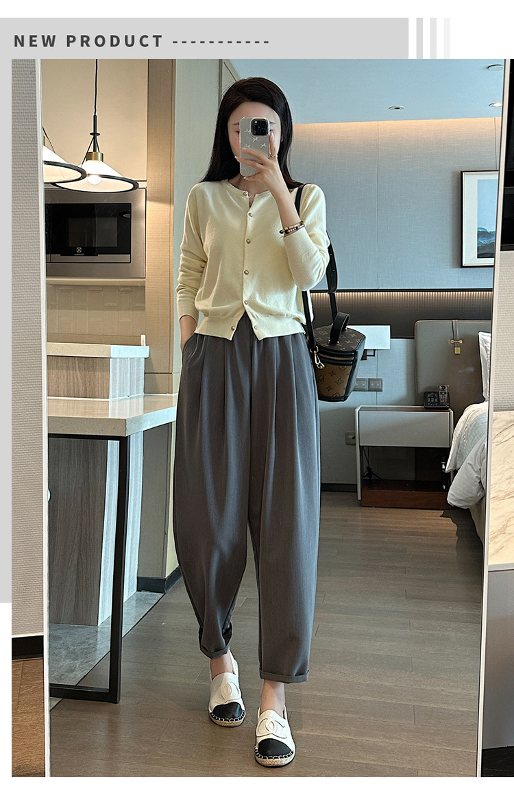 パンツセットアップ ゆったりシルエット美脚パンツ