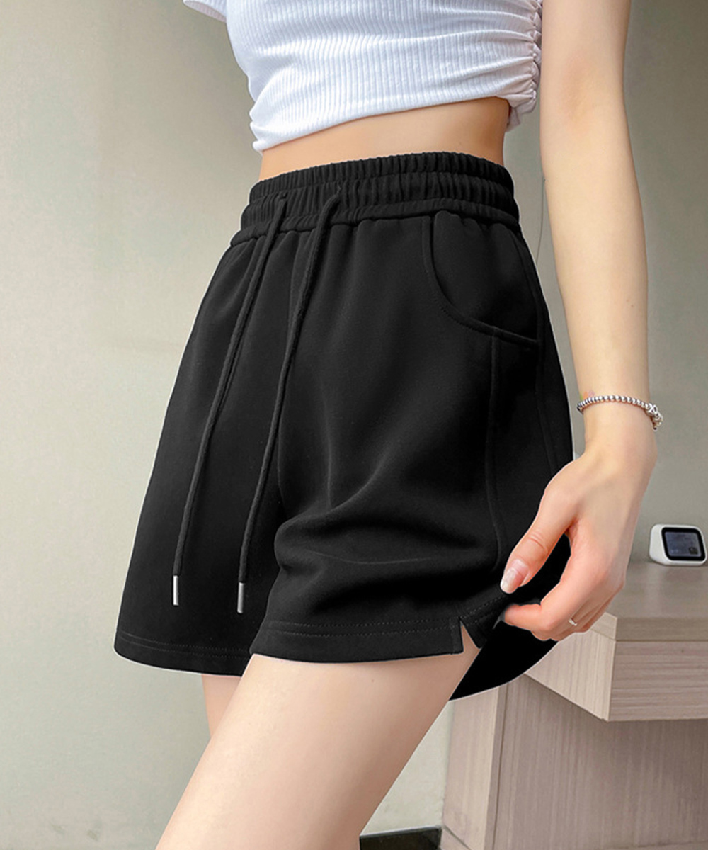 パンツセットアップ レディース ショート丈スウェットパンツ 夏服