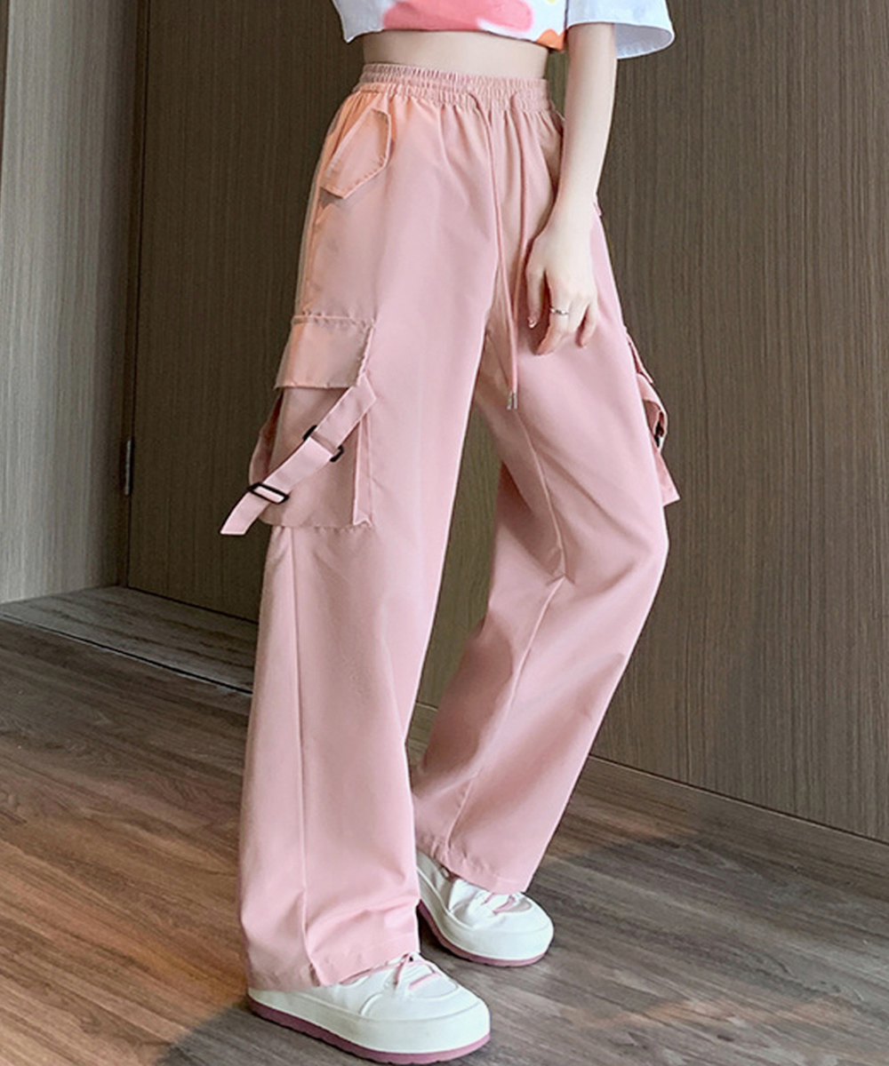 パンツセットアップ レディース ワイド カーゴパンツ ゆったりシルエット