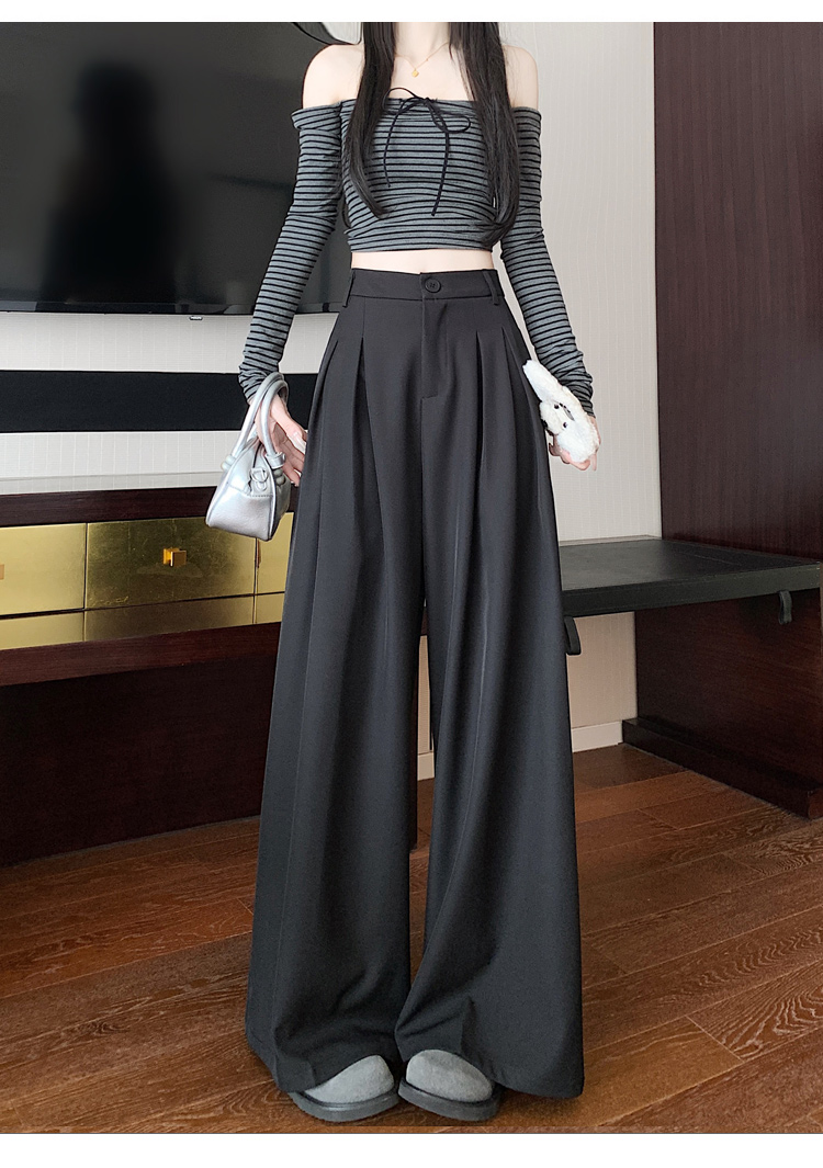パンツセットアップ 流れるシルエット ワイドパンツ