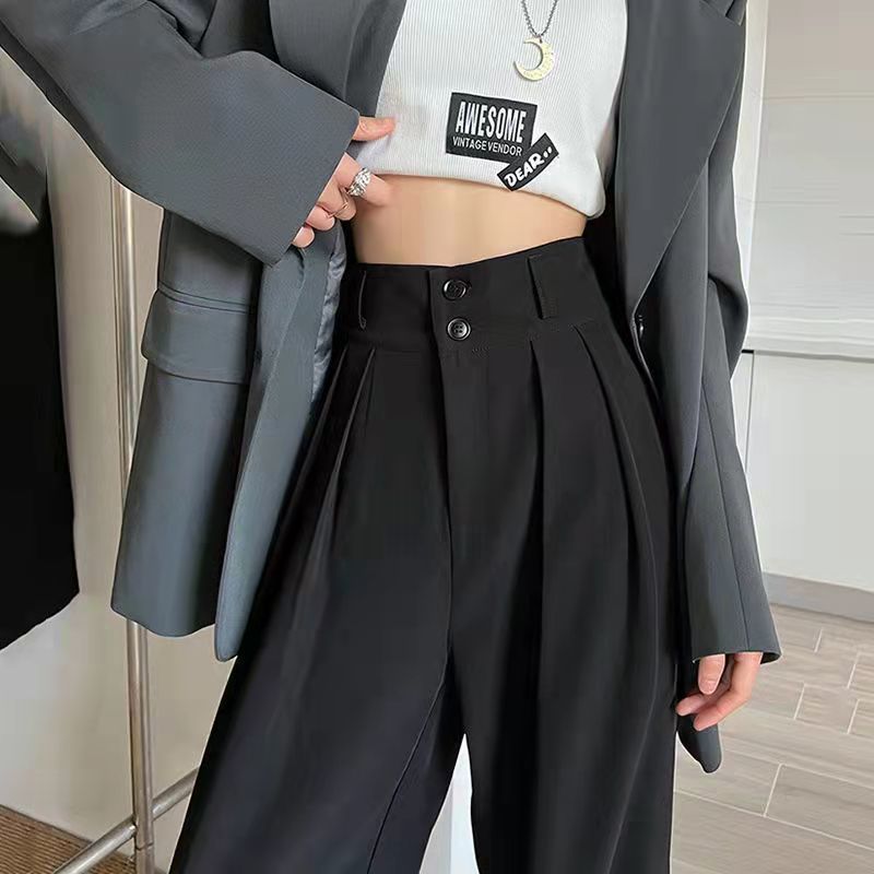 パンツセットアップ ハイウエストワイドパンツセットアップ