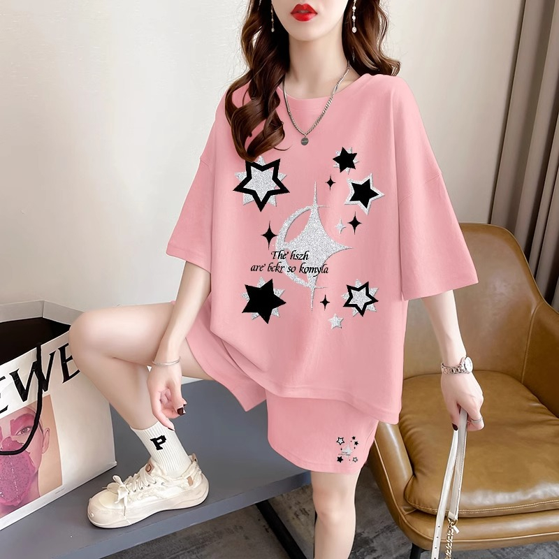 パンツセットアップ ショート 星空ゆったりパンツセットアップ