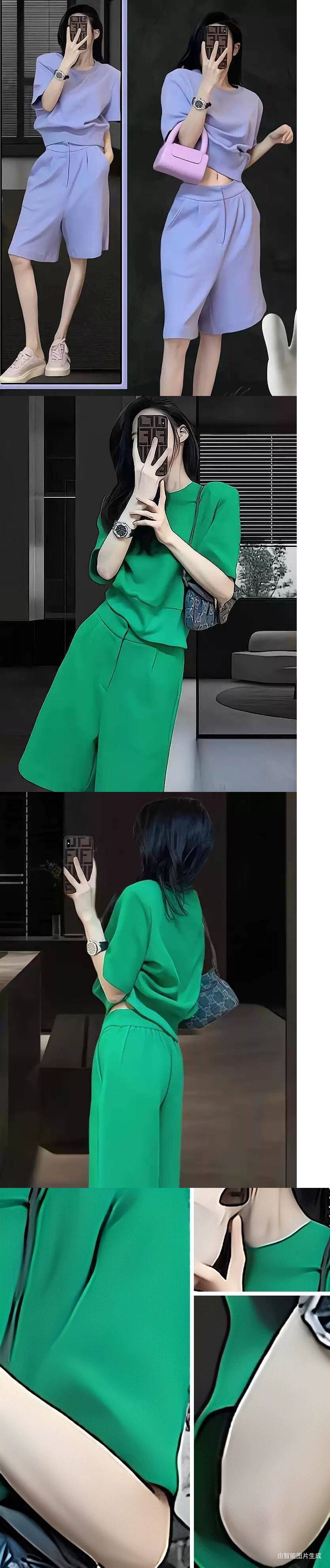 パンツセットアップ ゆったりミニマルセットアップ