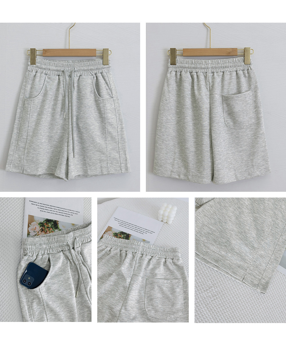 パンツセットアップ レディース ショート丈スウェットパンツ 夏服