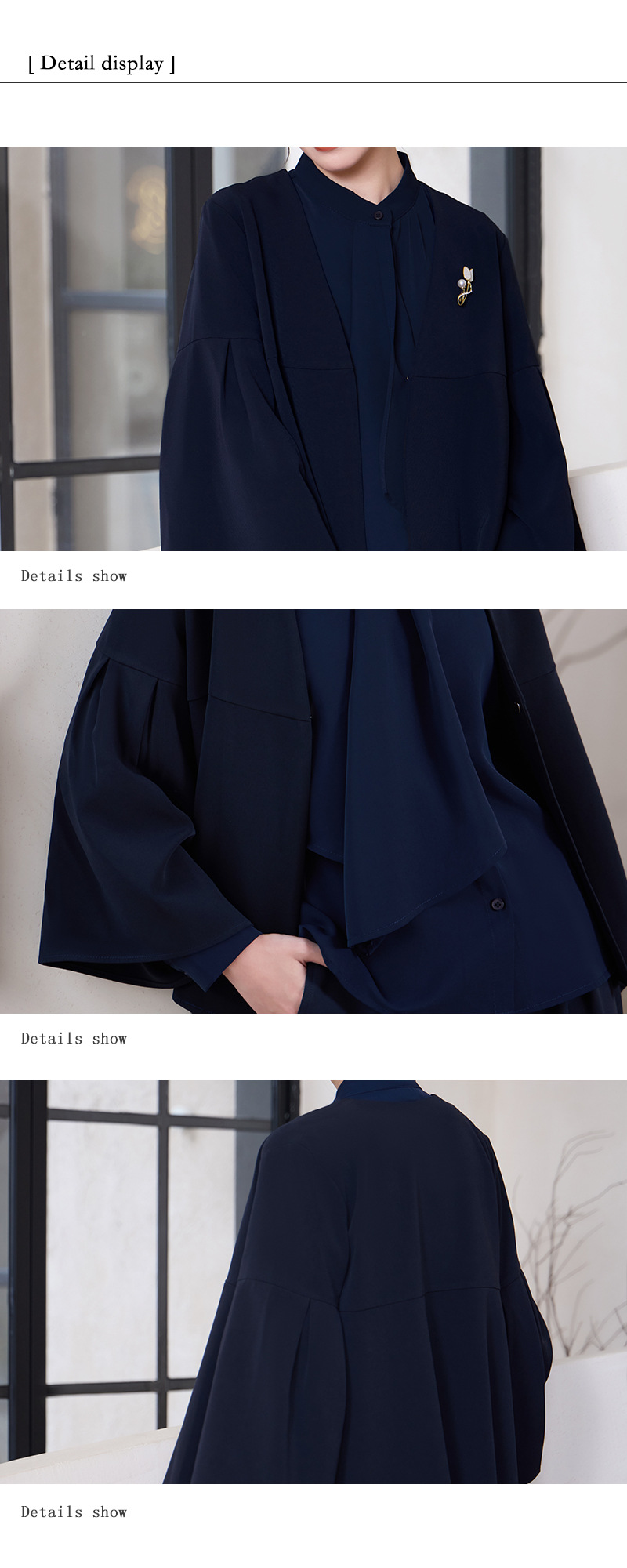 パンツセットアップ 優雅な袖広がりパンツセットアップ