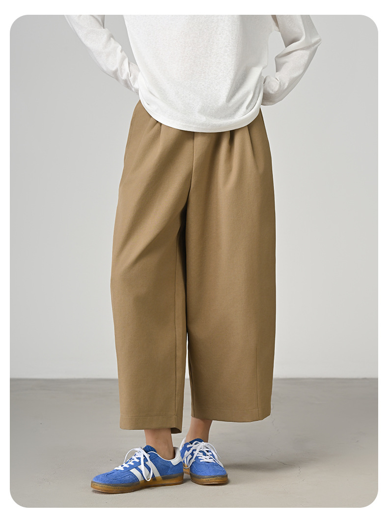 パンツセットアップ リラックスドレープワイドパンツ
