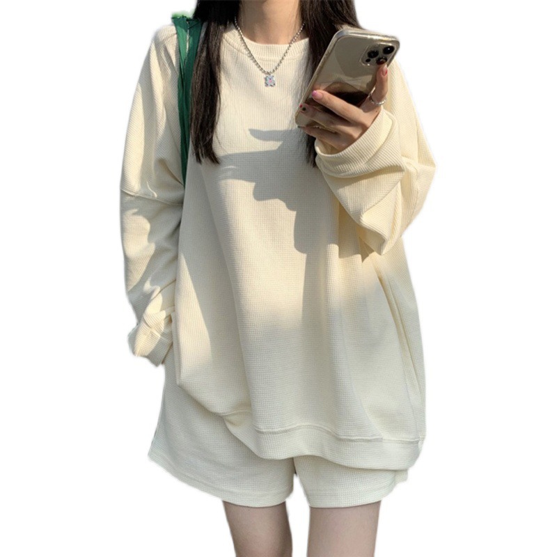 パンツセットアップ ゆったりオーバーサイズスウェット上下セット