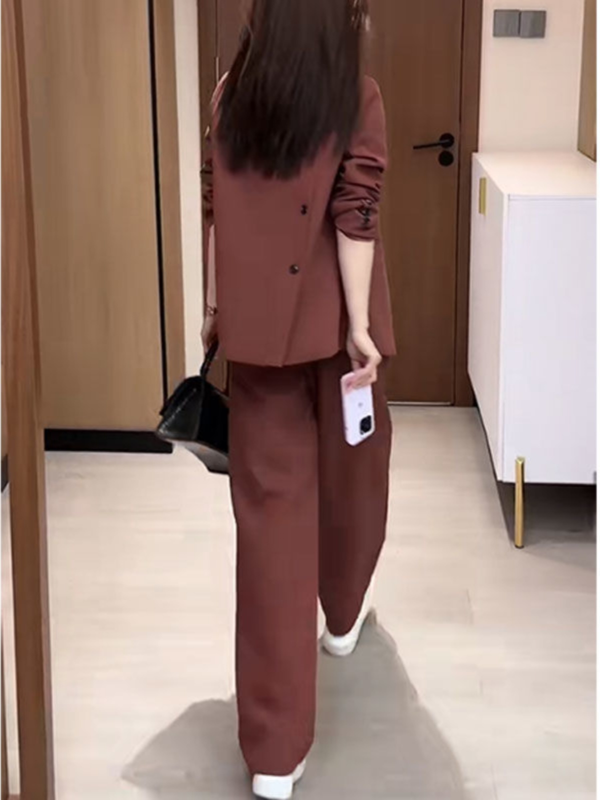 パンツセットアップ フォーマル 洗練ゆったりジャケットパンツ上下組