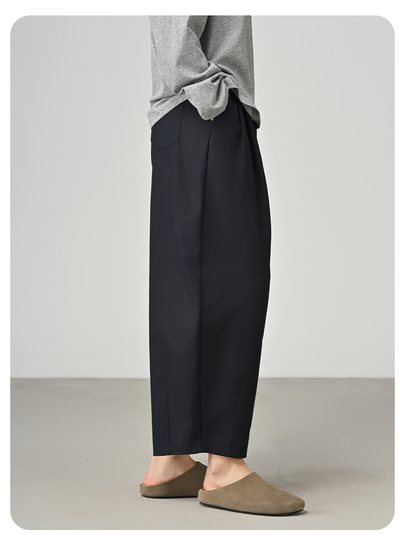 パンツセットアップ リラックスドレープワイドパンツ