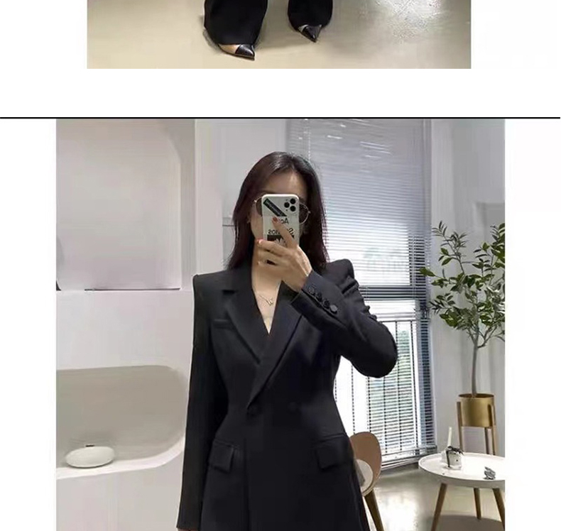 パンツセットアップ 洗練されたダブルブレストジャケット二点式パンツセットアップ