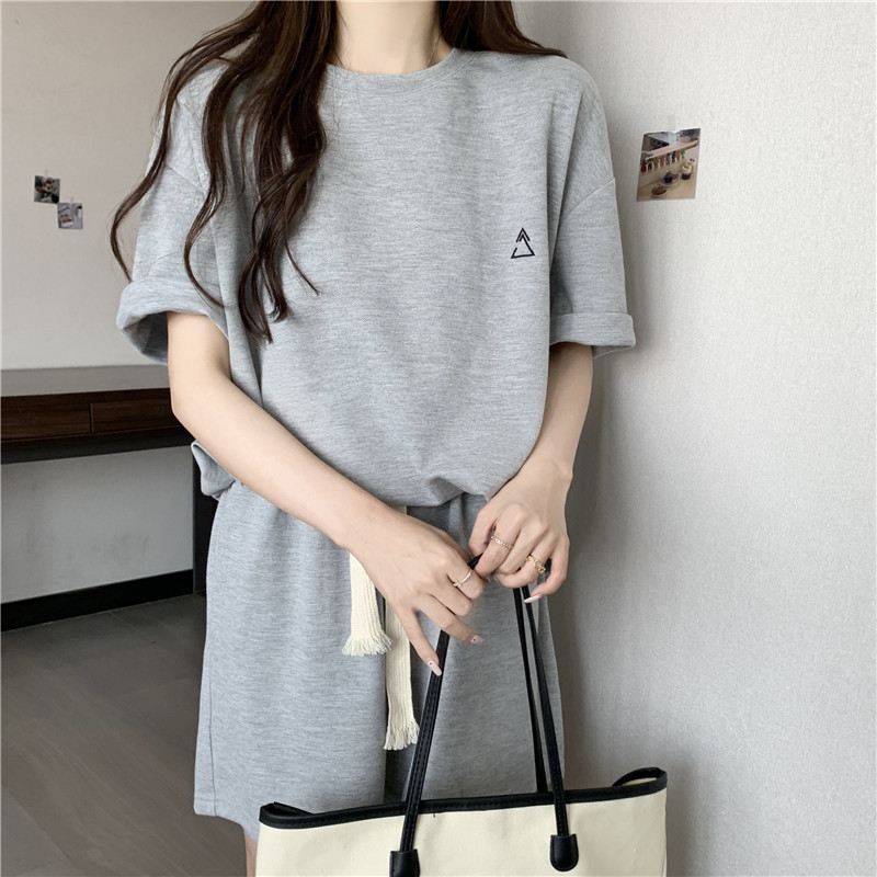 パンツセットアップ シンプル三角ワンポイントセットアップ