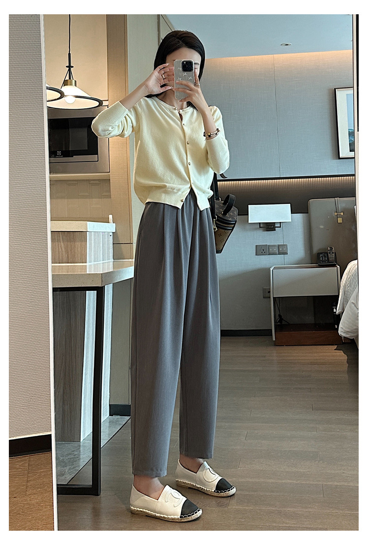パンツセットアップ ゆったりシルエット美脚パンツ