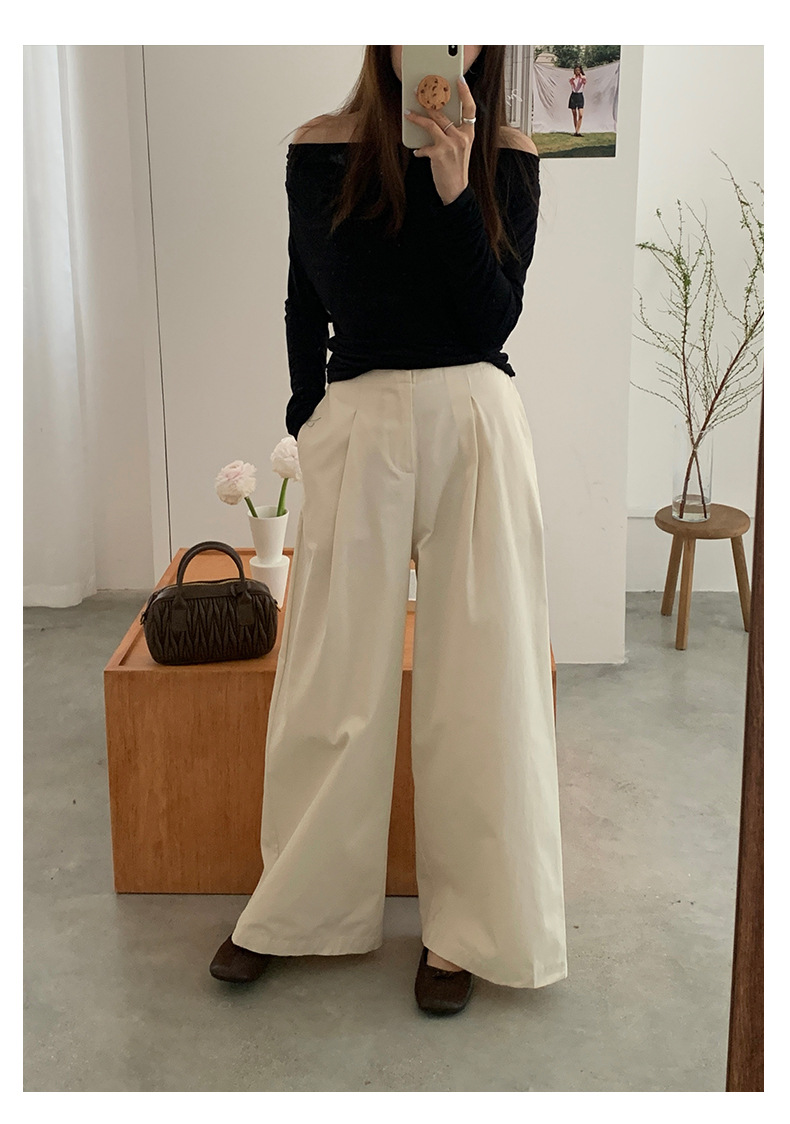 パンツセットアップ 上品仕立てフォーマルワイドパンツ