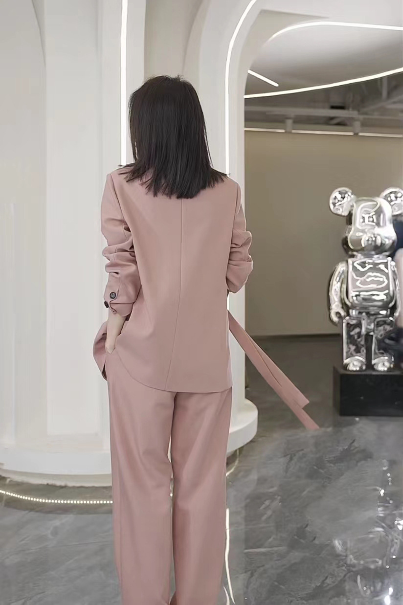 パンツセットアップ スタイリッシュラップジャケットセット