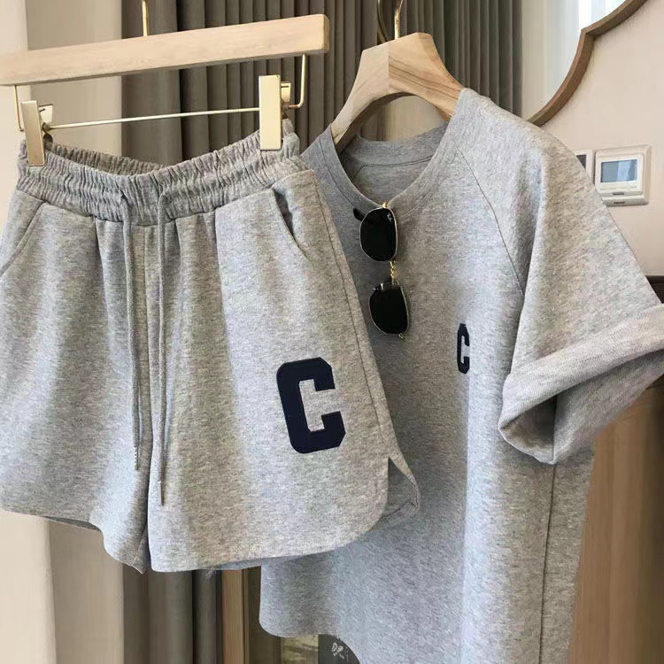 パンツセットアップ イニシャル刺繍入りルームウェアセット