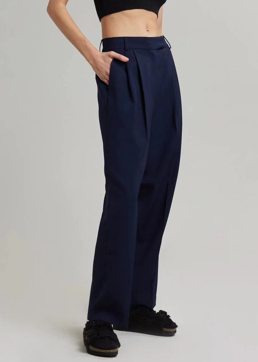 パンツセットアップ こなれ感ゆったりジャケットパンツセット