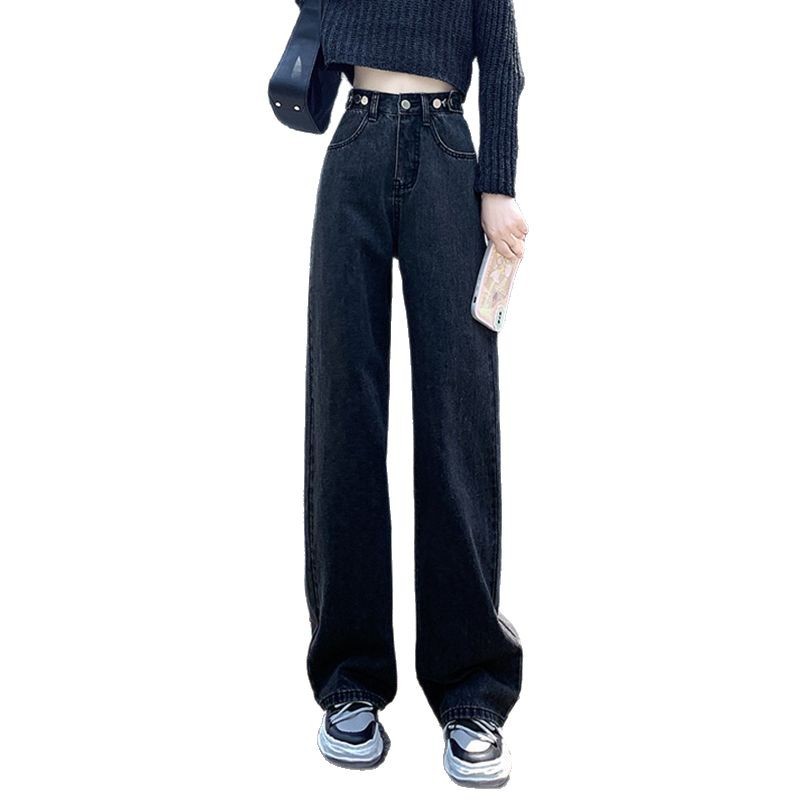 パンツセットアップ ハイウエストワイドデニムパンツセット