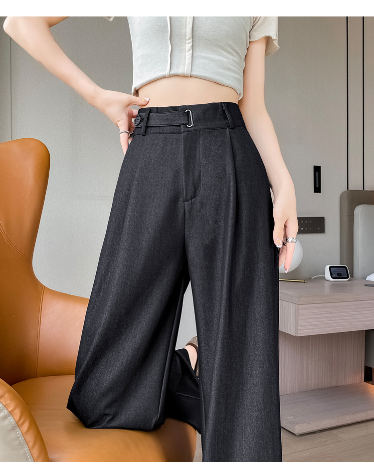 パンツセットアップ 洗練タックフレアワイドパンツ
