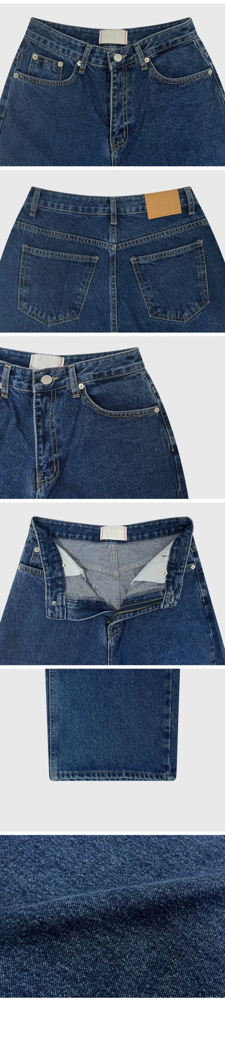 パンツセットアップ ゆったりデニムワイドパンツ