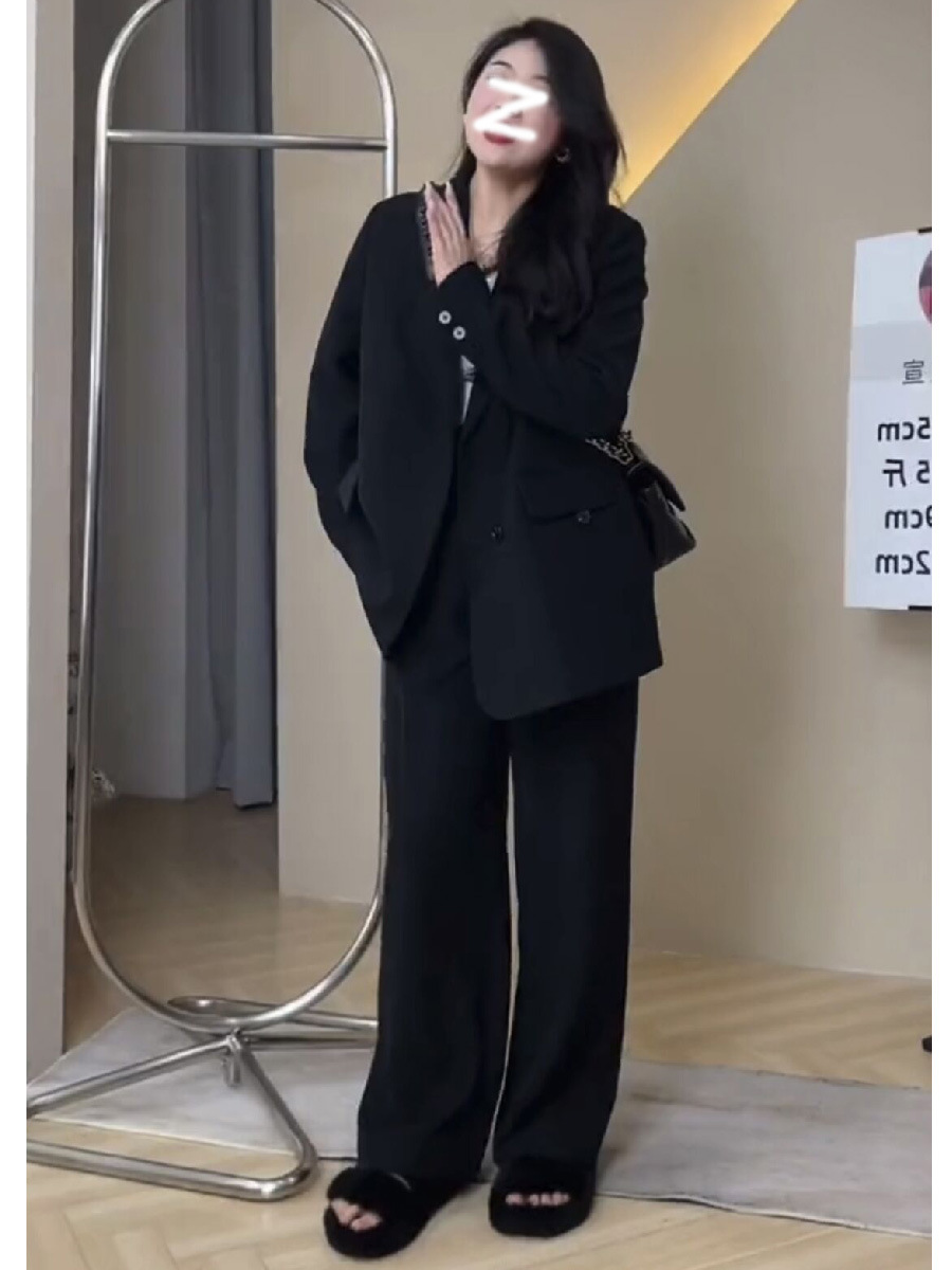 パンツセットアップ クラシカルゆったりパンツセットアップ