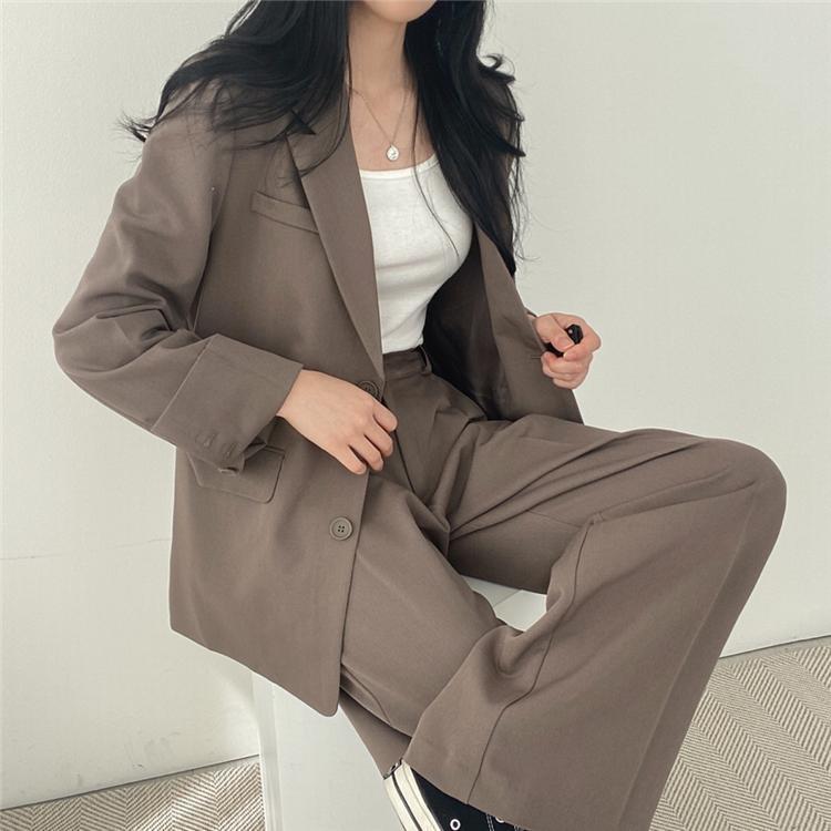 パンツセットアップ 上質感ゆったりシルエットセットアップ