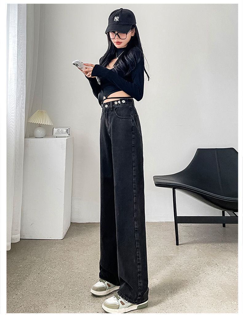 パンツセットアップ ゆったりシルエットデニムパンツ
