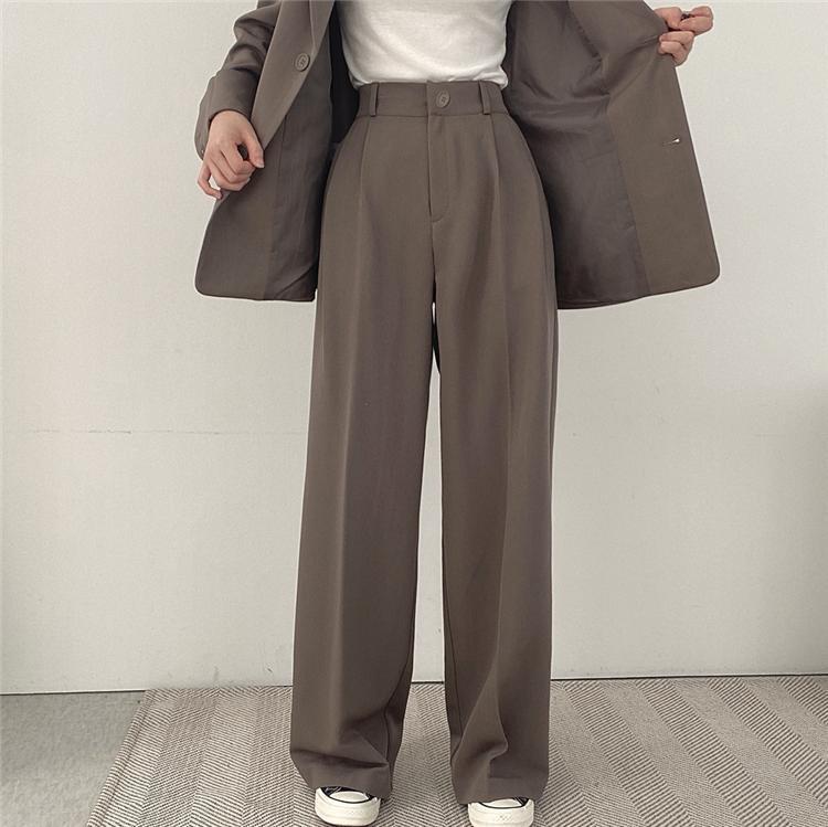 パンツセットアップ 上質感ゆったりシルエットセットアップ