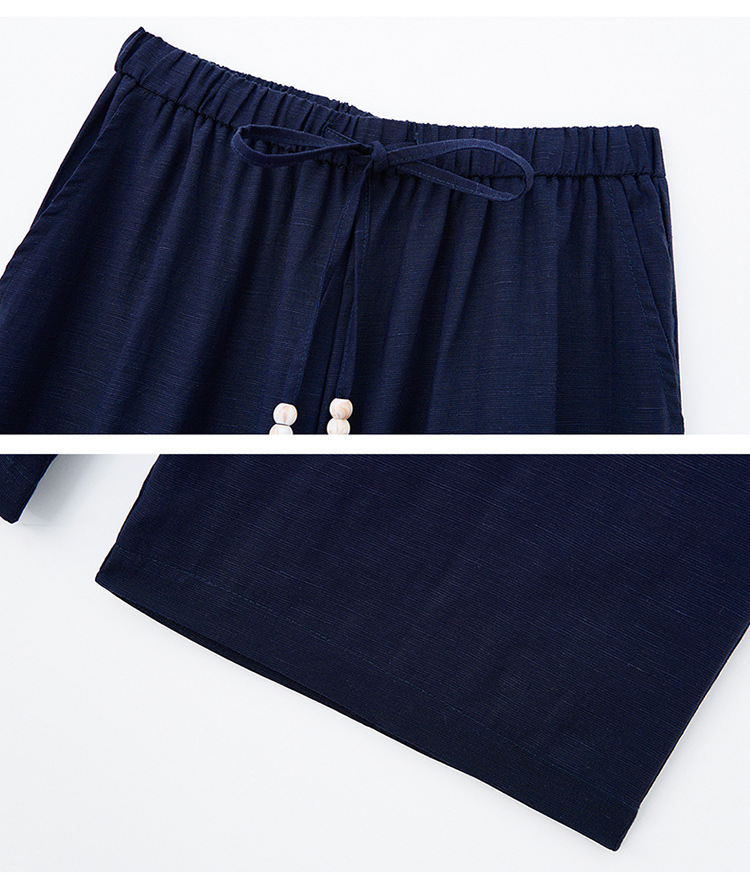 パンツセットアップ 結び目デザインノースリーブセットアップ