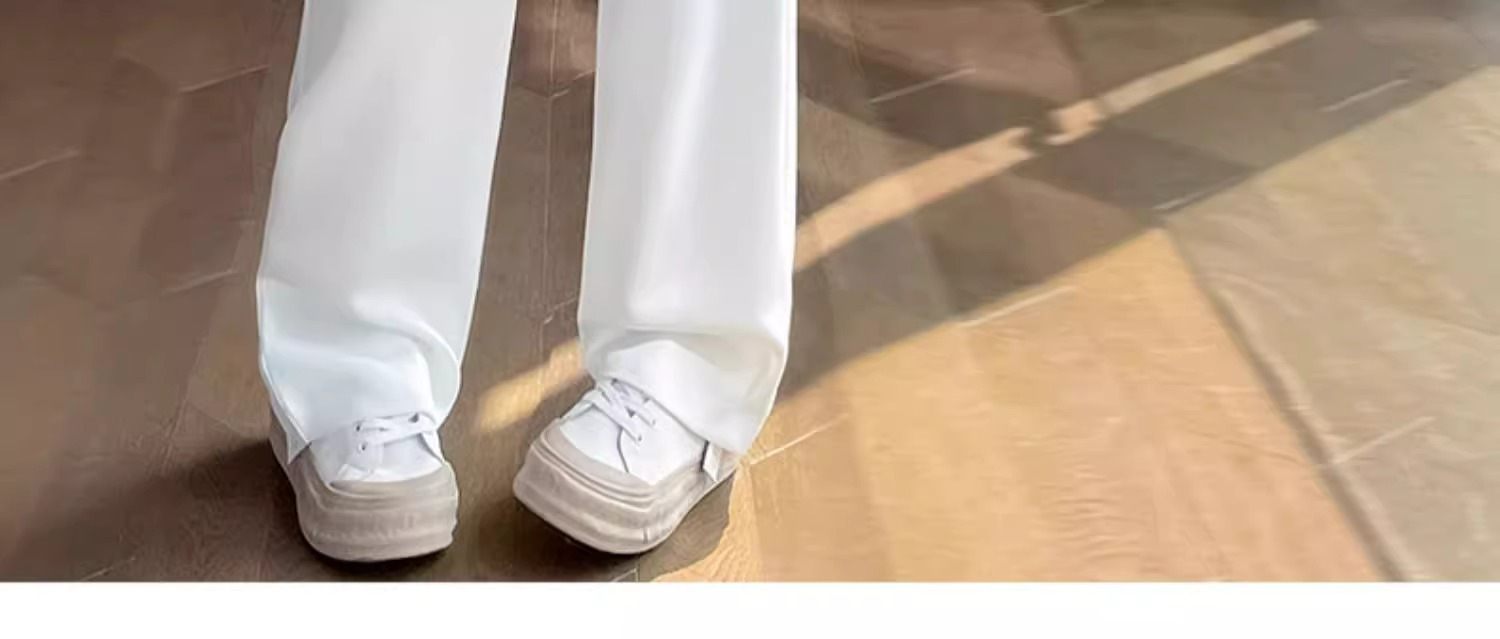 パンツセットアップ ハイウエストタックワイドパンツ