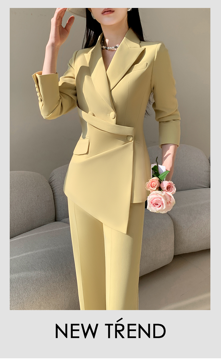 パンツセットアップ アシンメトリーデザイン パンツセットアップ