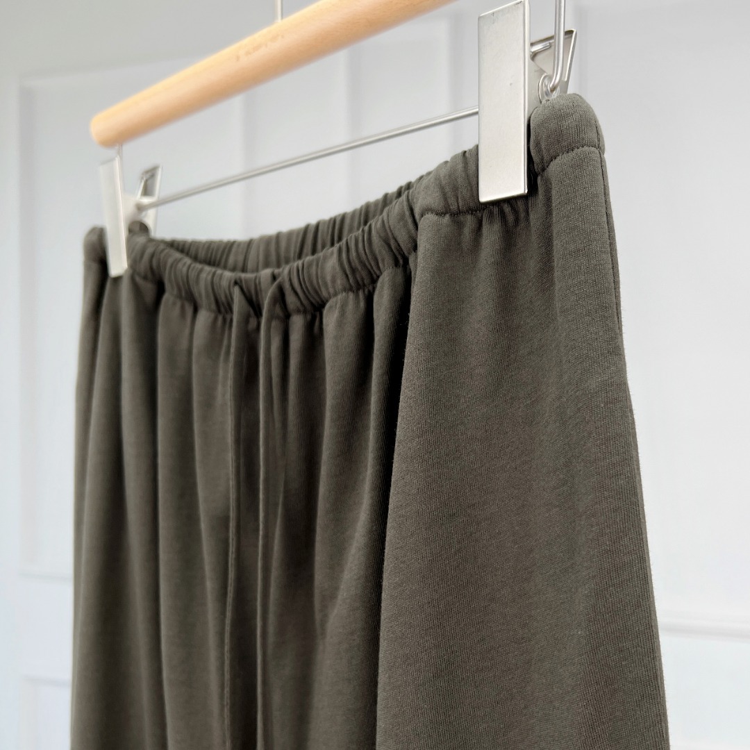 パンツセットアップ シンプル落ち感ワイドパンツセット