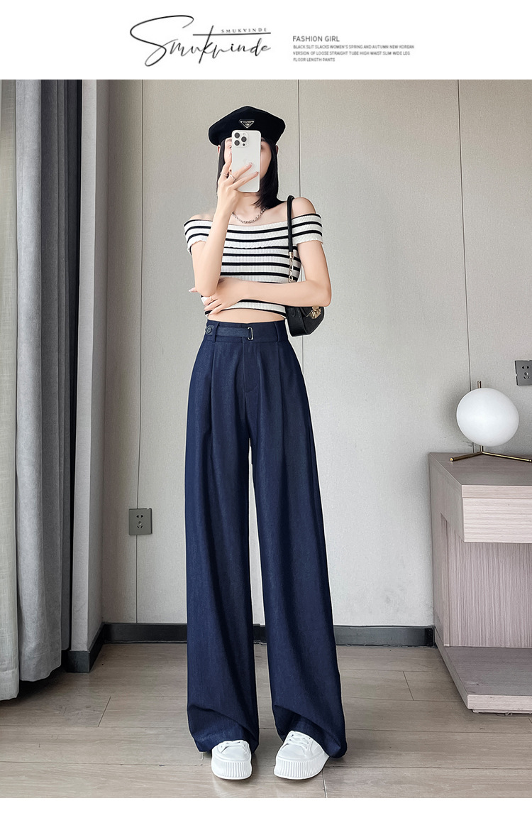 パンツセットアップ 洗練タックフレアワイドパンツ