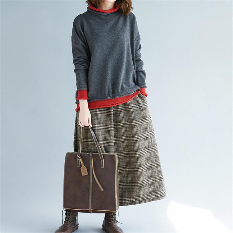 パンツセットアップ 秋冬新作 格子柄 ワイド キュロット ゆったり 七分丈