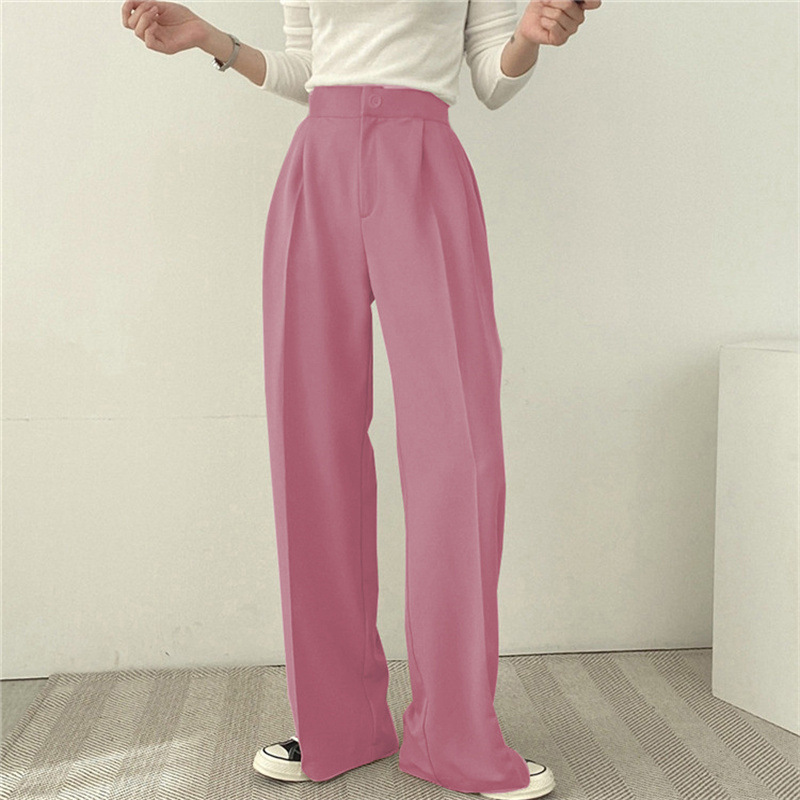 パンツセットアップ 上品フォルムワイドパンツ