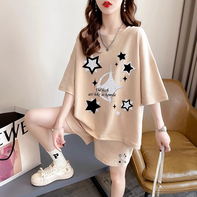 パンツセットアップ ショート 星空ゆったりパンツセットアップ