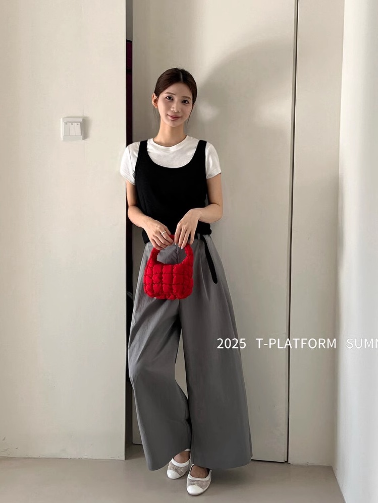 パンツセットアップ リラックスワイドパンツセットアップ