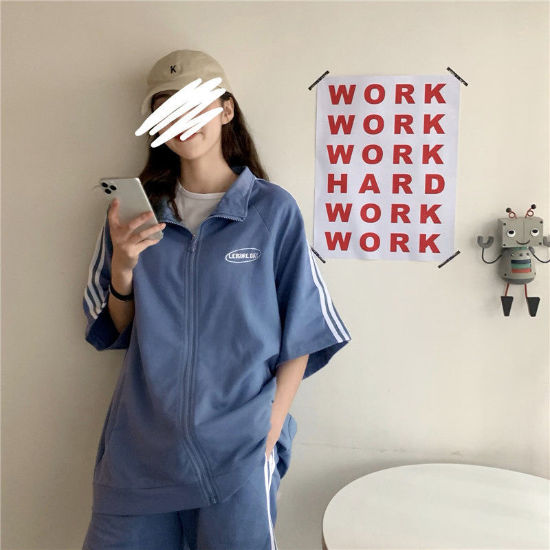 パンツセットアップ ラインサイドジップアップセットアップ