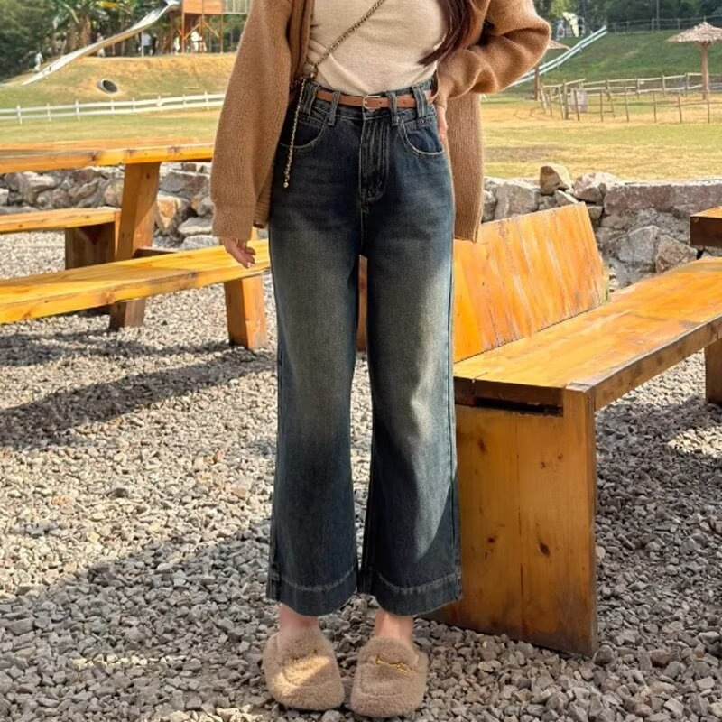 パンツセットアップ こなれ感漂うワイドデニムパンツ