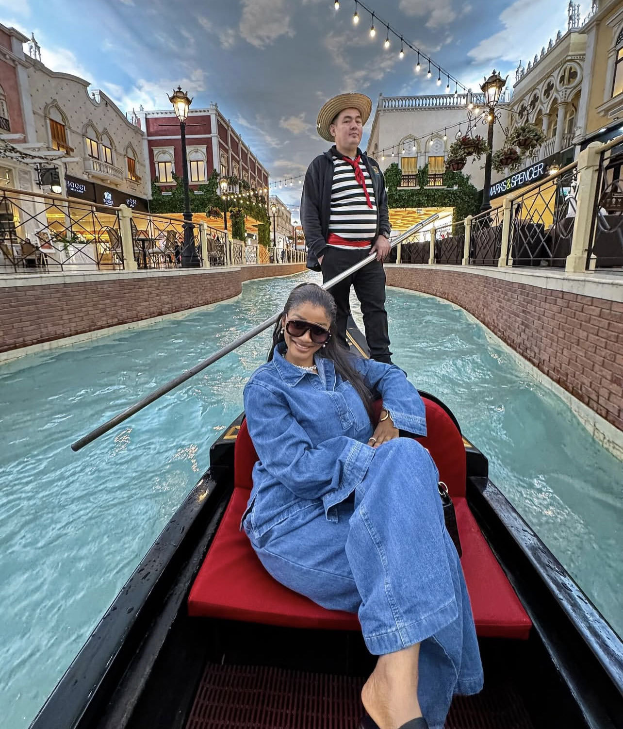 パンツセットアップ リラックスデニムプルオーバーセット
