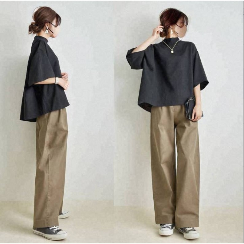パンツセットアップ 洗練ゆったりパンツセットアップ