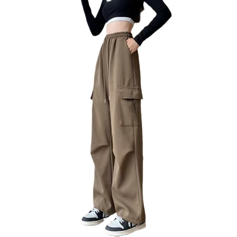 パンツセットアップ カーゴポケット付きリラックスワイドパンツ