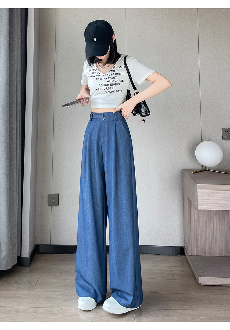 パンツセットアップ 洗練タックフレアワイドパンツ