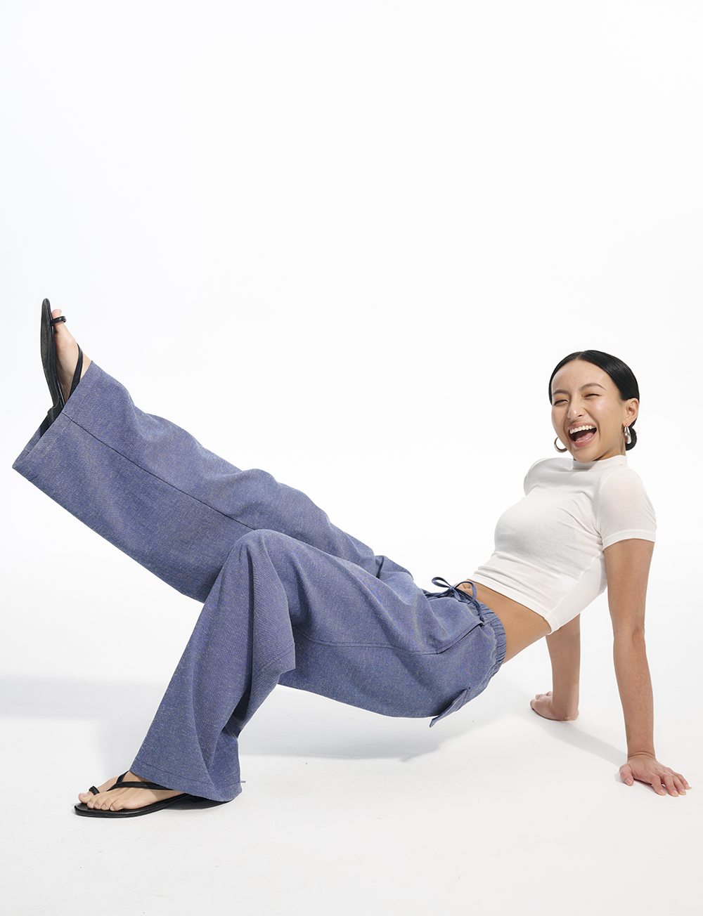 パンツセットアップ リラックスワイドパンツセットアップ